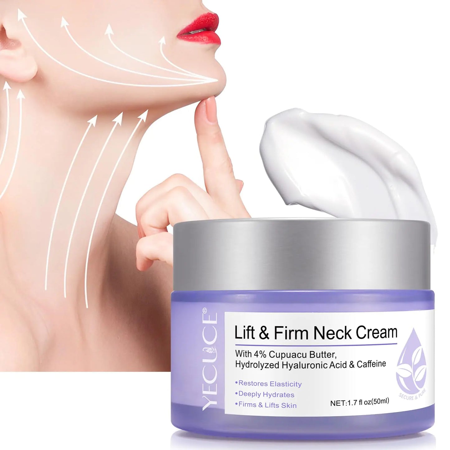 Advanced cream for firming and lifting the neck